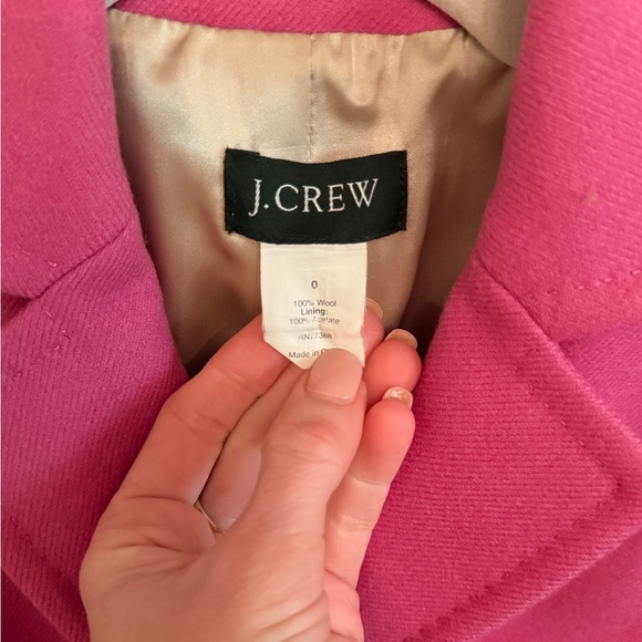 J. Crew Pink Wool Women's Blazer - Picture 6 of 8